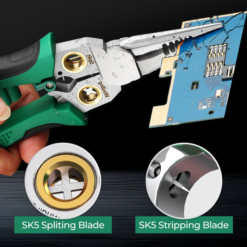 🔥LAST DAY PROMOTION - 50%OFF🔥8-in-1 Multi-Functional Wire Stripper Scissors With Electrical Test