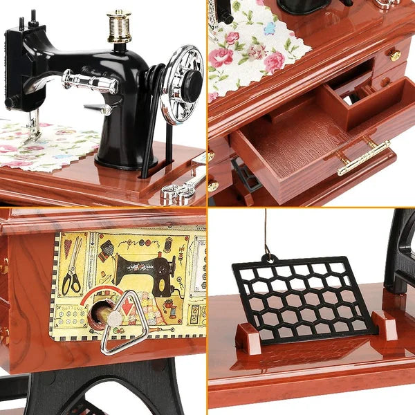 🔥 LAST DAY PROMOTION - 50%OFF 🔥 Wood Mini Sewing Machine Music Box