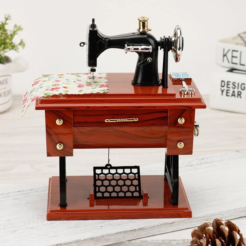 🔥 LAST DAY PROMOTION - 50%OFF 🔥 Wood Mini Sewing Machine Music Box
