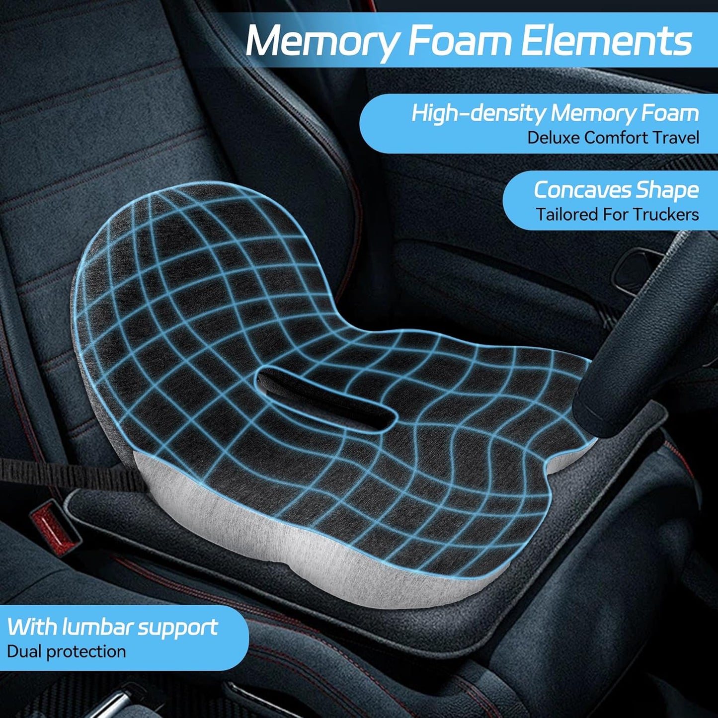 š„ LAST DAY PROMOTION - 50%OFF š„Non-Slip Memory Foam Seat