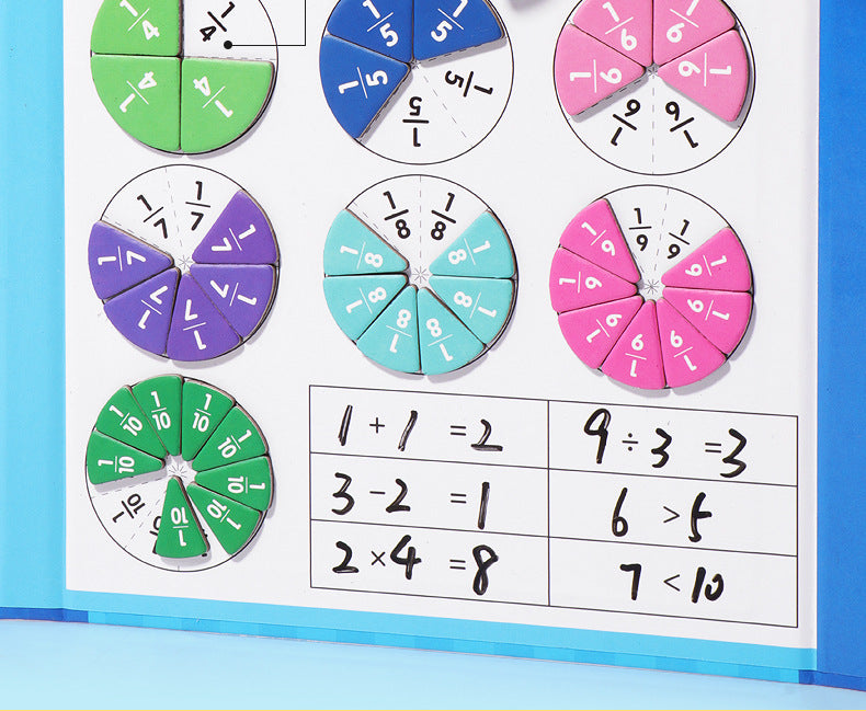 🔥LAST DAY SALE 50% OFF🏅Montessori Magnetic Book Fraction Puzzle