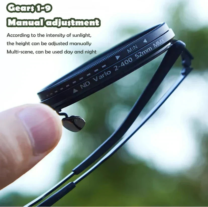 🔥LAST DAY -BUY 2 GET 1 FREE🔥Adjustable Tint Polarized Round Sunglasses