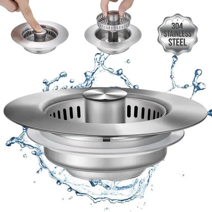 🔥LAST DAY PROMOTION - 50%OFF🔥3 in 1 Kitchen Sink Drain Strainer Kitchen Gadgets
