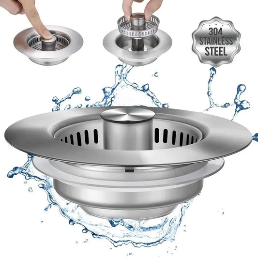 🔥LAST DAY PROMOTION - 50%OFF🔥3 in 1 Kitchen Sink Drain Strainer Kitchen Gadgets