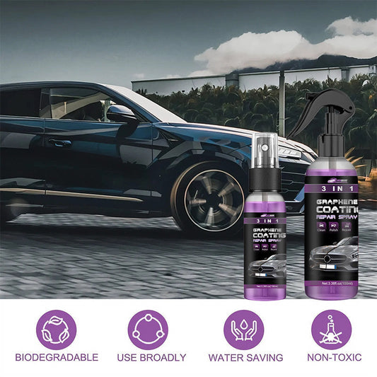 🔥LAST DAY PROMOTION - 50%OFF🔥3-in-1 High Protection Car Spray (Buy 2 get 1 free) (Buy 3 get 2 free)