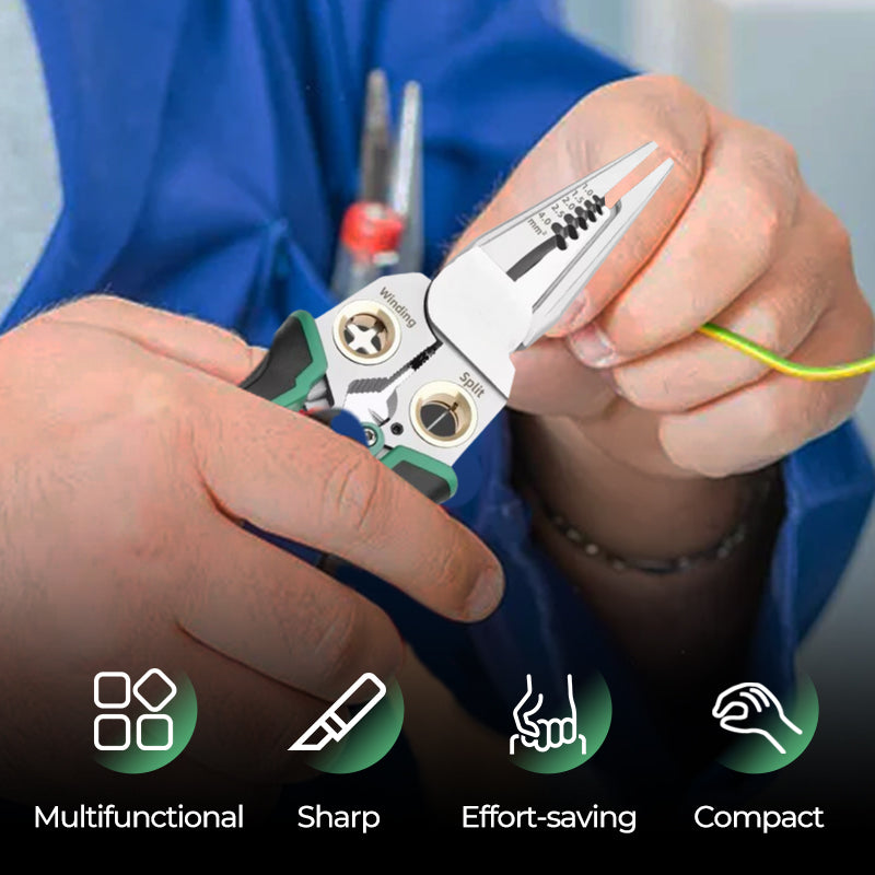 🔥LAST DAY PROMOTION - 50%OFF🔥8-in-1 Multi-Functional Wire Stripper Scissors With Electrical Test