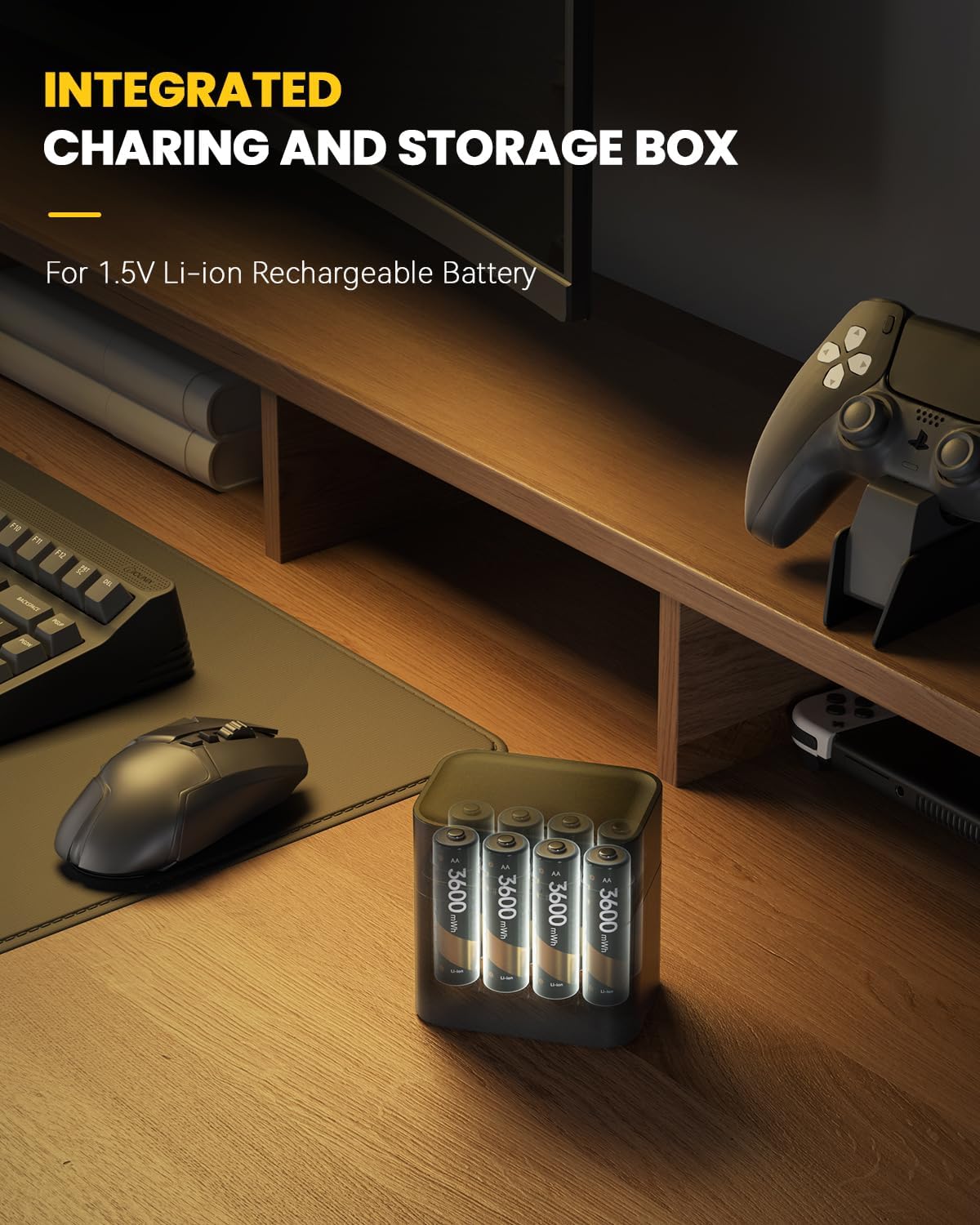 💥LAST DAY 50% OFF⚡50K+ SOLD! Almost Gone🎁🔋Charging Compartment - Rechargeable Aa/Aaa Lithium Battery