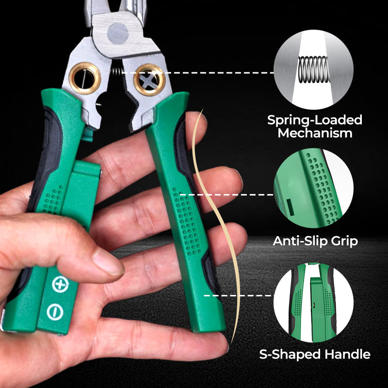 🔥LAST DAY PROMOTION - 50%OFF🔥8-in-1 Multi-Functional Wire Stripper Scissors With Electrical Test