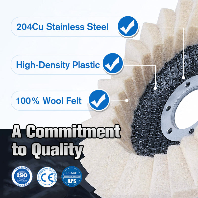 🔥LAST DAY -BUY 1 GET 1 FREE🔥Wool Felt Flap Polishing Disc
