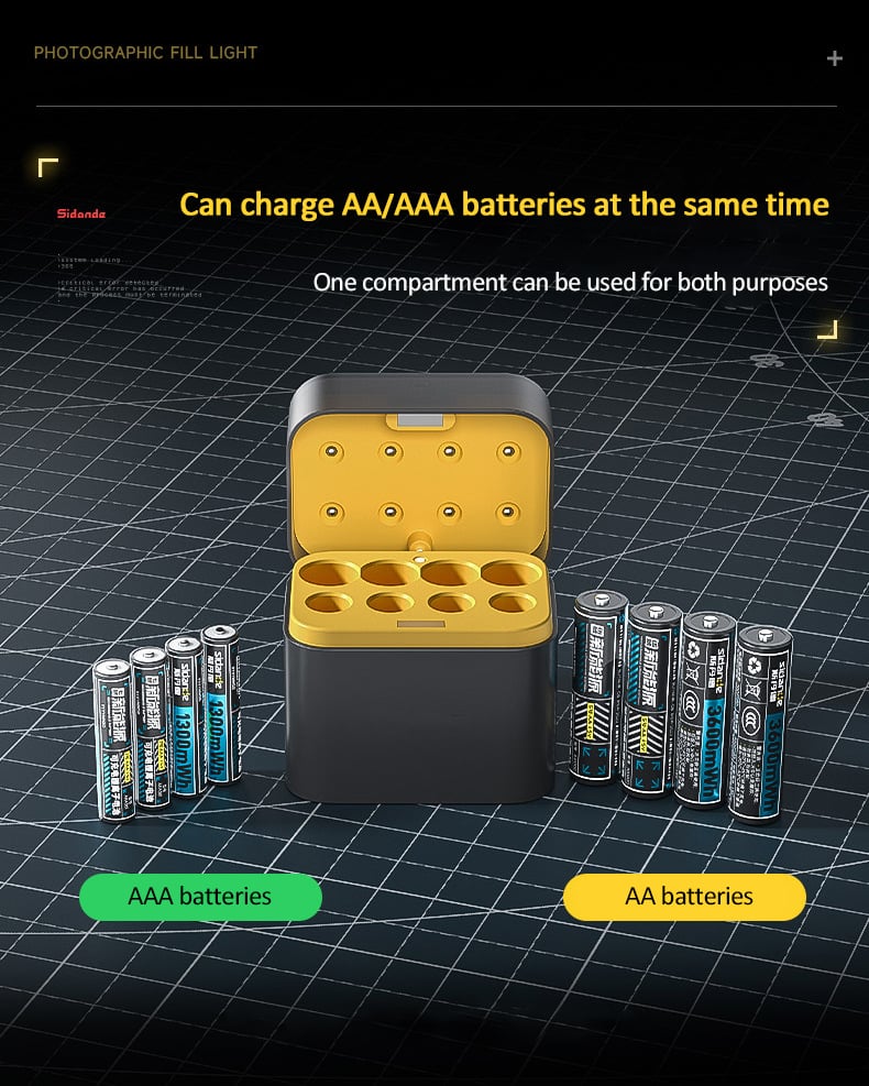 💥LAST DAY 50% OFF⚡50K+ SOLD! Almost Gone🎁🔋Charging Compartment - Rechargeable Aa/Aaa Lithium Battery