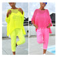 💜 LAST DAY PROMOTION - 50%OFF💜Women's Letter Print Jumpsuit + Hollow Smock Leisure Suit