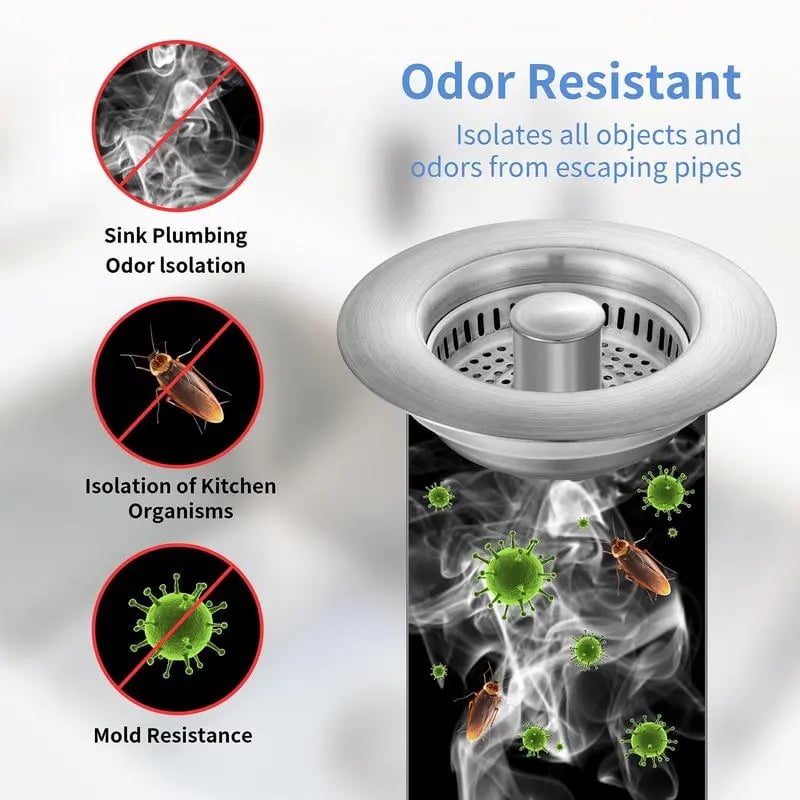 🔥LAST DAY PROMOTION - 50%OFF🔥3 in 1 Kitchen Sink Drain Strainer Kitchen Gadgets