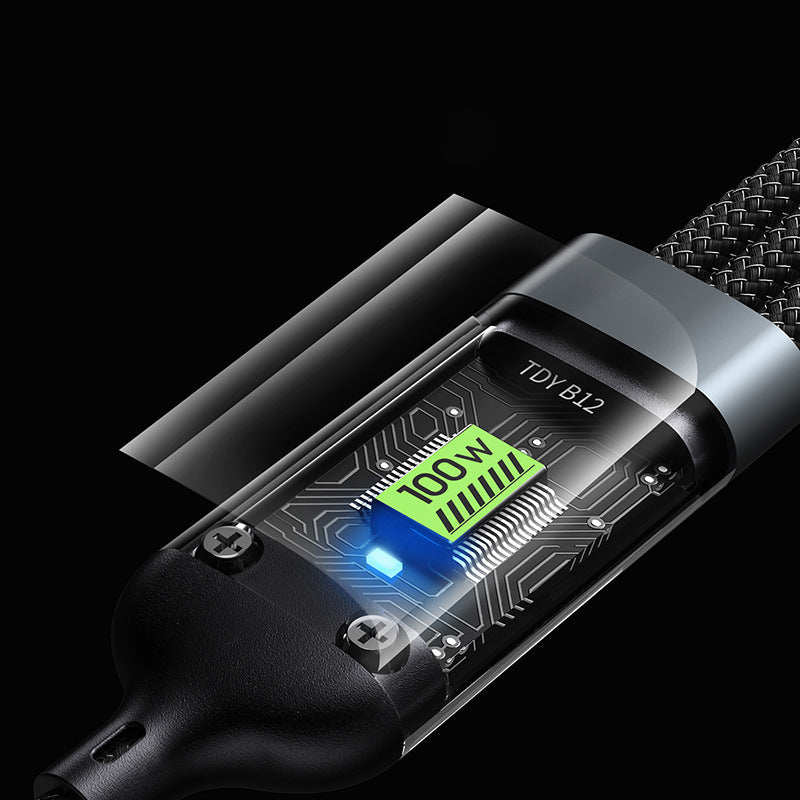 🔥LAST DAY PROMOTION - 50%OFF🔥Transparent Luminous 3-in-1 Super Fast Charging Cable