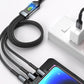 🔥LAST DAY PROMOTION - 50%OFF🔥Transparent Luminous 3-in-1 Super Fast Charging Cable