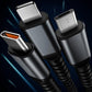 🔥LAST DAY PROMOTION - 50%OFF🔥Transparent Luminous 3-in-1 Super Fast Charging Cable