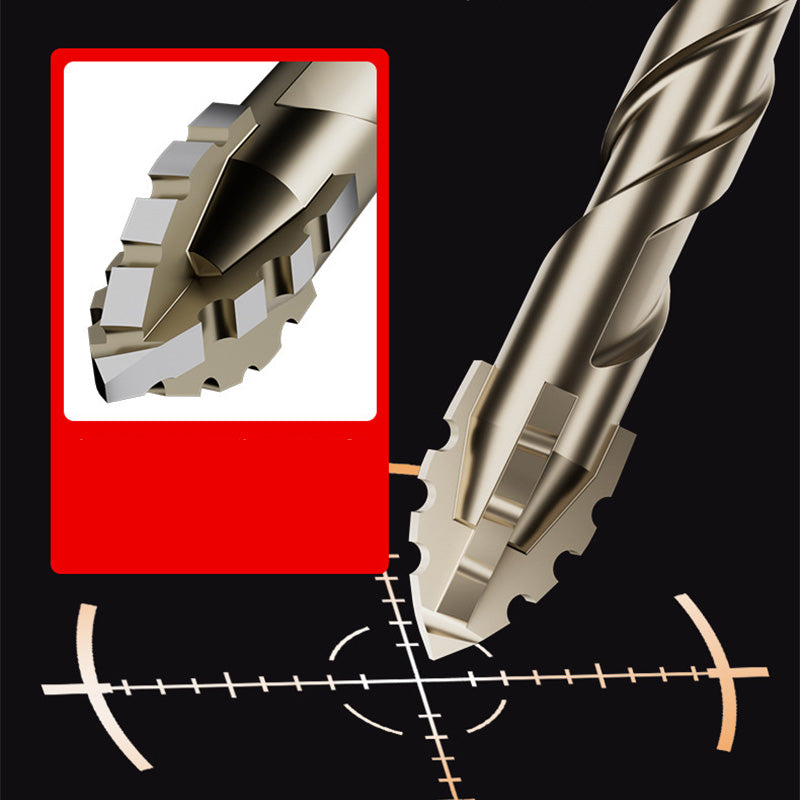 🔥LAST DAY - BUY 2 GET 1 FREE🔥4-Piece Diamond Grit Drill Bit Set - Tile/Glass/Marble/Concrete Drill Bits (2025 Upgraded 4-Flute Eccentric Design)