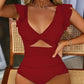 💜LAST DAY PROMOTION - 50%OFF💜Sexy Ruffled One-piece Swimsuit