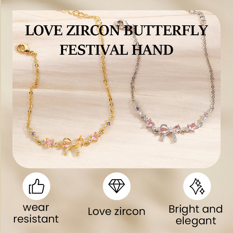 💜 LAST DAY PROMOTION - 50%OFF 💜Women’s Delicate Pink Bow Bracelet