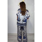 💜 LAST DAY PROMOTION - 50%OFF💜Women's Casual V-Neck Short Sleeve Top Wide Leg Pants Set