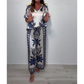 💜 LAST DAY PROMOTION - 50%OFF💜Women's Casual V-Neck Short Sleeve Top Wide Leg Pants Set