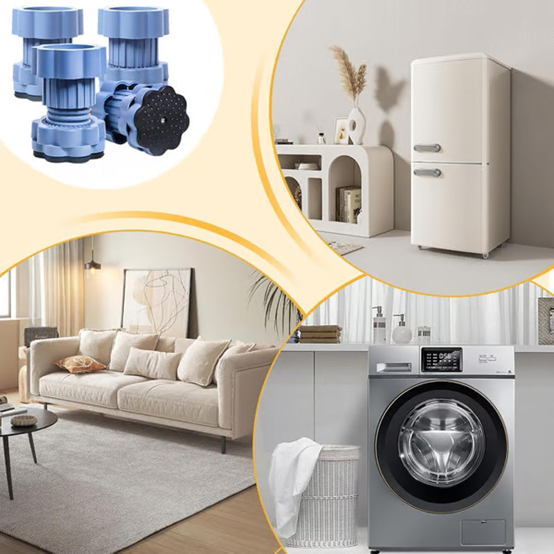 🔥LAST DAY -BUY 2 GET 1 FREE🔥Universal Multi-Functional Heightening Pads For Washing Machine Base【Anti-slip, shockproof, moisture-proof, and silent】
