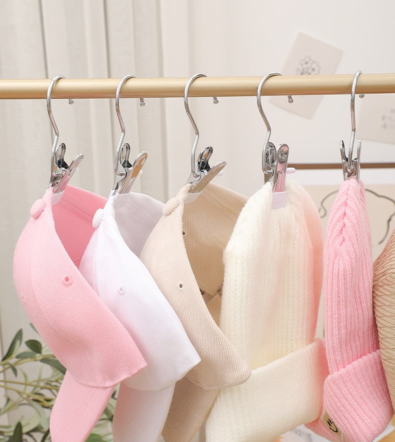 🔥LAST DAY PROMOTION - 50%OFF🔥Anti-rust Clip Space-saving Clothespin Hat Pants Storage Hanging Travel Hook
