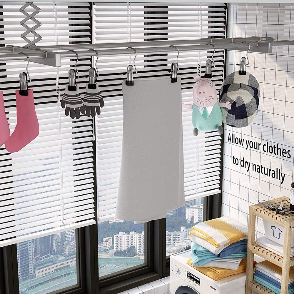 🔥LAST DAY PROMOTION - 50%OFF🔥Anti-rust Clip Space-saving Clothespin Hat Pants Storage Hanging Travel Hook