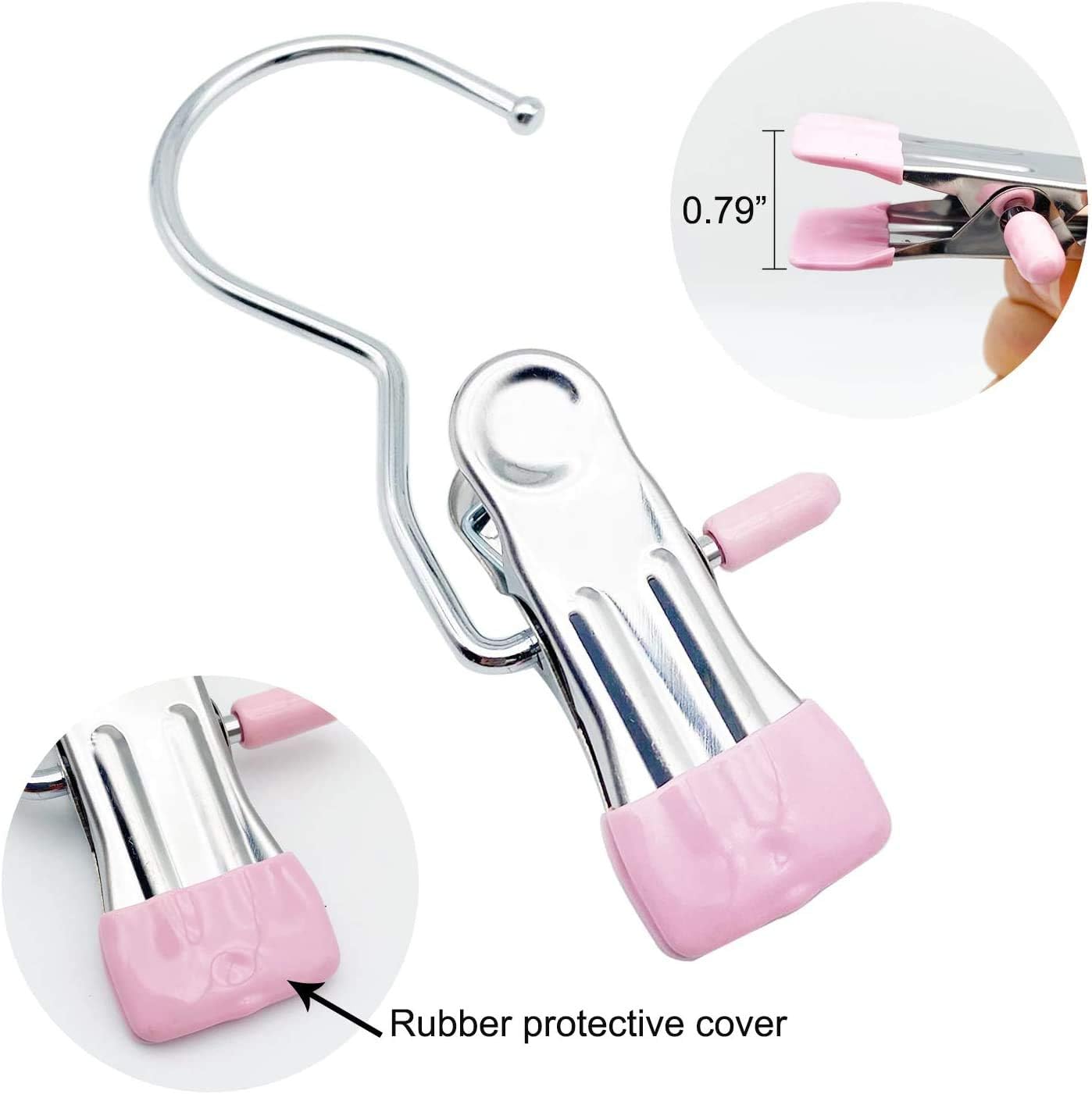 🔥LAST DAY PROMOTION - 50%OFF🔥Anti-rust Clip Space-saving Clothespin Hat Pants Storage Hanging Travel Hook