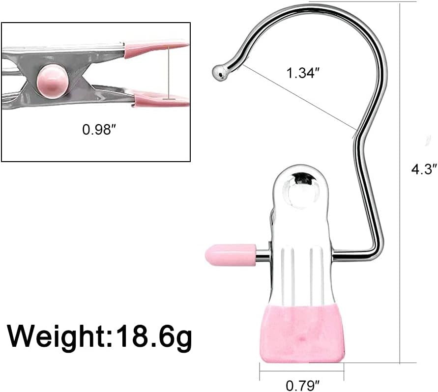 🔥LAST DAY PROMOTION - 50%OFF🔥Anti-rust Clip Space-saving Clothespin Hat Pants Storage Hanging Travel Hook