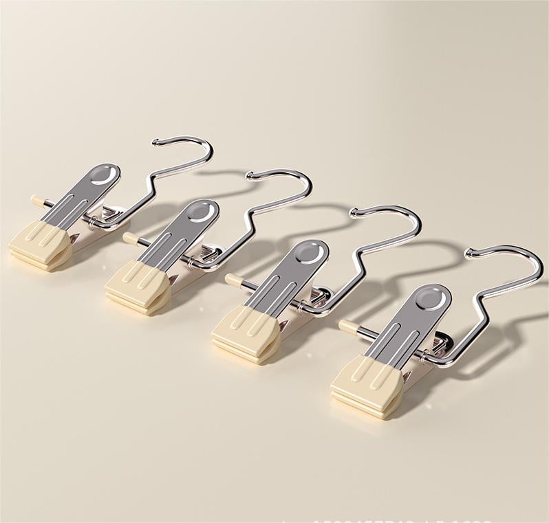 🔥LAST DAY PROMOTION - 50%OFF🔥Anti-rust Clip Space-saving Clothespin Hat Pants Storage Hanging Travel Hook