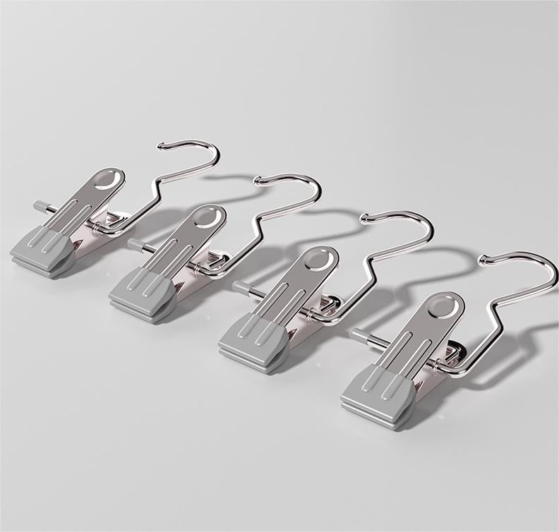 🔥LAST DAY PROMOTION - 50%OFF🔥Anti-rust Clip Space-saving Clothespin Hat Pants Storage Hanging Travel Hook