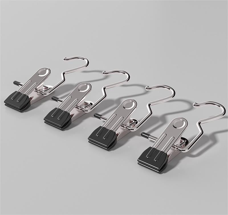 🔥LAST DAY PROMOTION - 50%OFF🔥Anti-rust Clip Space-saving Clothespin Hat Pants Storage Hanging Travel Hook