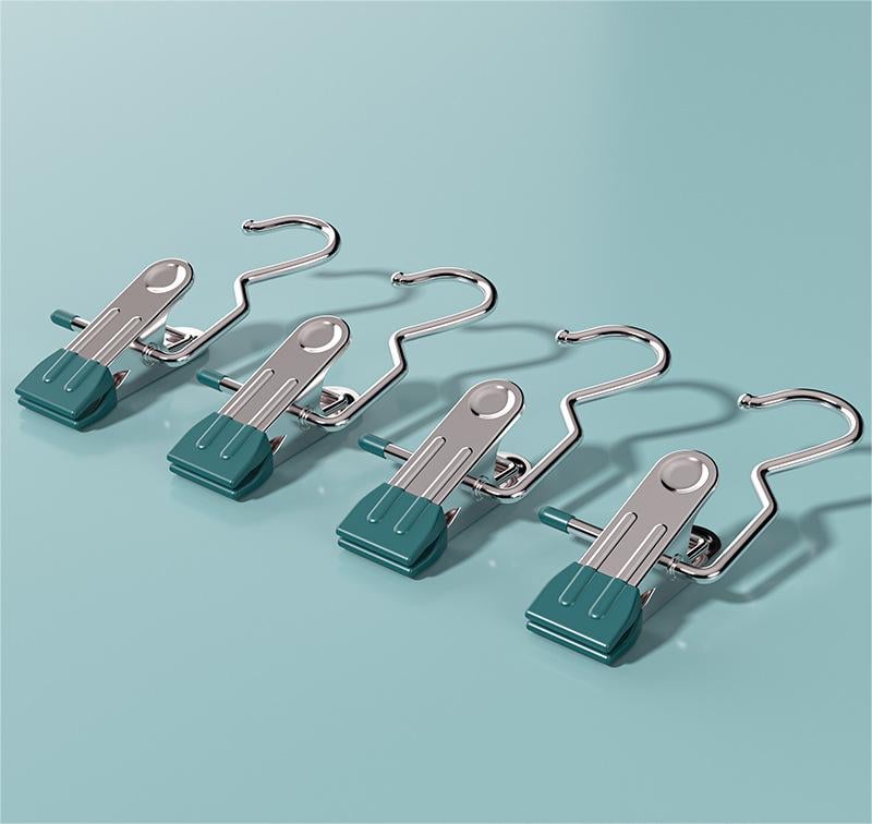 🔥LAST DAY PROMOTION - 50%OFF🔥Anti-rust Clip Space-saving Clothespin Hat Pants Storage Hanging Travel Hook