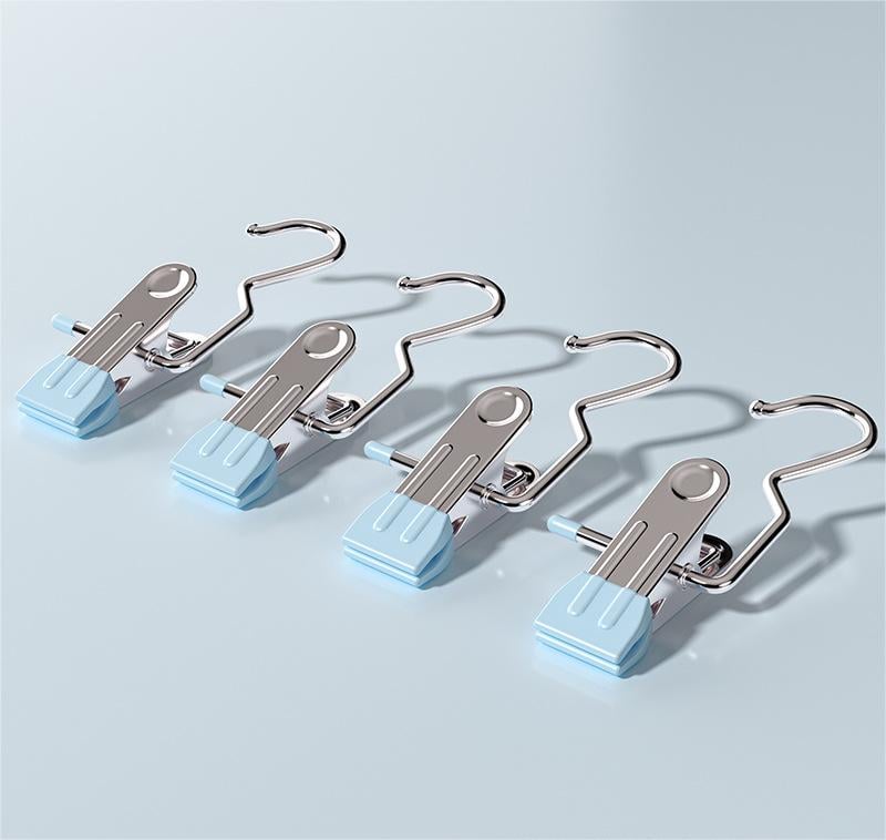 🔥LAST DAY PROMOTION - 50%OFF🔥Anti-rust Clip Space-saving Clothespin Hat Pants Storage Hanging Travel Hook