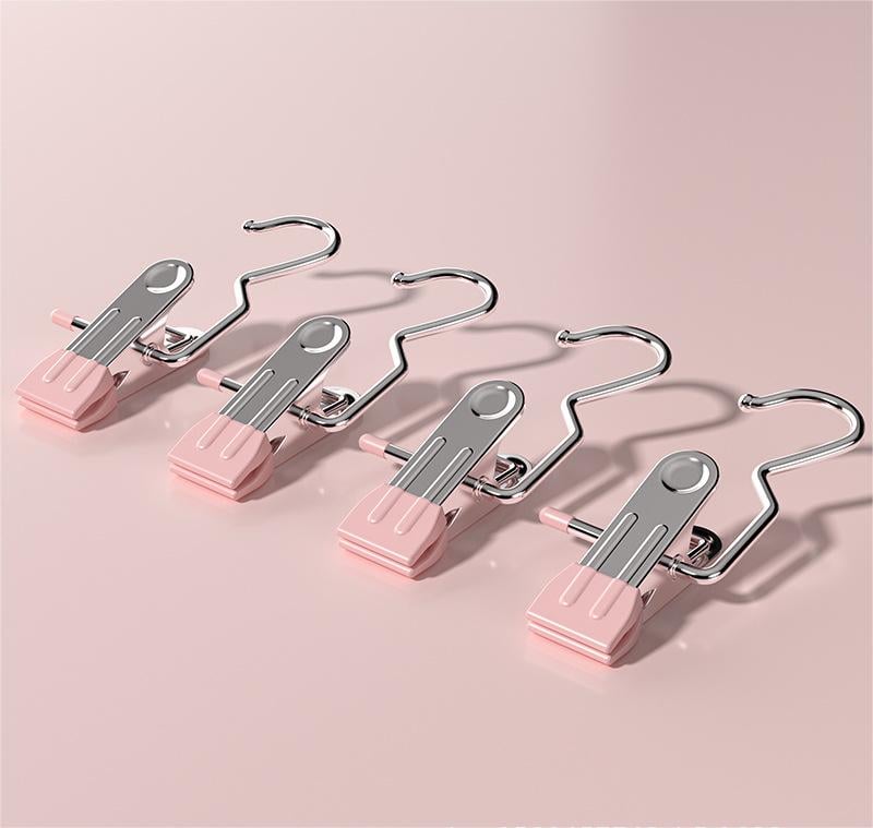 🔥LAST DAY PROMOTION - 50%OFF🔥Anti-rust Clip Space-saving Clothespin Hat Pants Storage Hanging Travel Hook