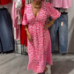 💜 LAST DAY PROMOTION - 50%OFF💜Women's V-Neck Printed Dress