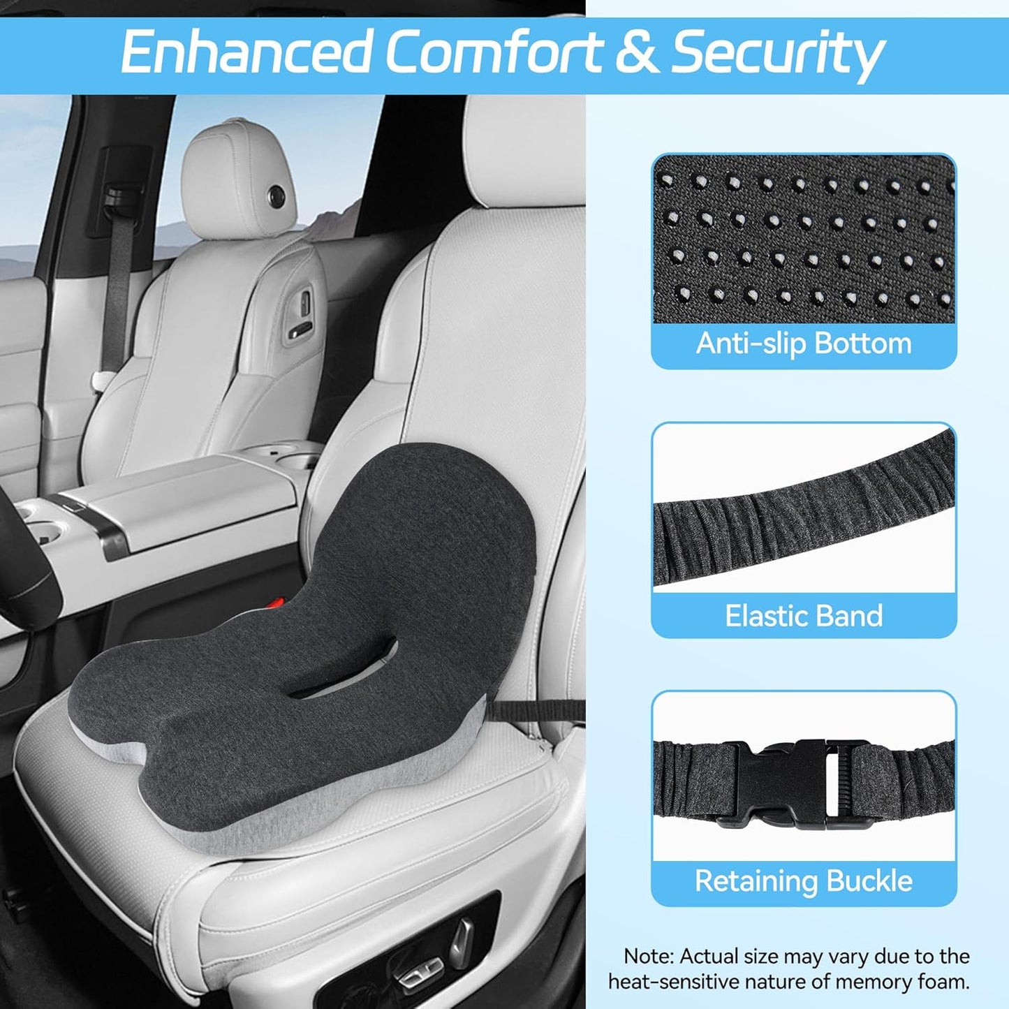 🔥 LAST DAY PROMOTION - 50%OFF 🔥Non-Slip Memory Foam Seat