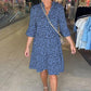 💜 LAST DAY PROMOTION - 50%OFF💜Women's Trendy Leopard Print V-Neck Loose Fit Dress