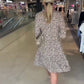 💜 LAST DAY PROMOTION - 50%OFF💜Women's Trendy Leopard Print V-Neck Loose Fit Dress