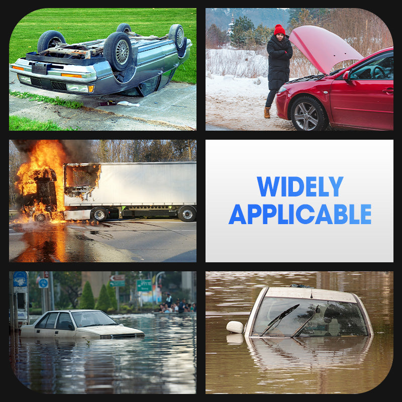 🔥LAST DAY - BUY 2 GET 1 FREE🔥Multi-Functional Dual-Headed Car Safety Hammer