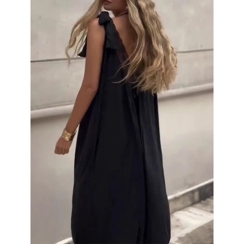💜LAST DAY PROMOTION - 50%OFF💜Women's Lace V-Neck Sleeveless Maxi Dress