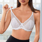💜 LAST DAY PROMOTION - 50%OFF💜Mermaid Scales Lace with Steel Ring Push-up Full Coverage Bra