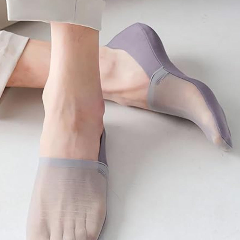 🔥Limited Special Price ￡7.99!!!🧦5 Pairs Ice Silk No-Show Socks Set