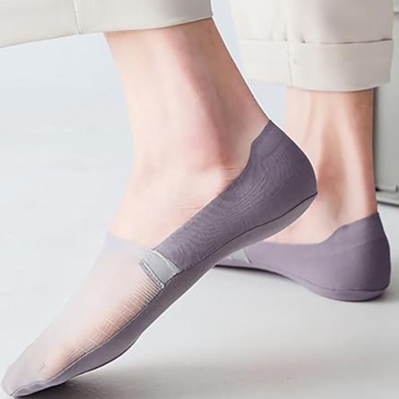 🔥Limited Special Price ￡7.99!!!🧦5 Pairs Ice Silk No-Show Socks Set