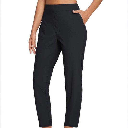 💜LAST DAY PROMOTION - 50%OFF💜Women's High-Waisted Elastic Pants with Zipper Pockets