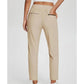 💜LAST DAY PROMOTION - 50%OFF💜Women's High-Waisted Elastic Pants with Zipper Pockets