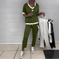 💜LAST DAY PROMOTION - 50%OFF💜Women's Casual V-Neck Top and Pants Set