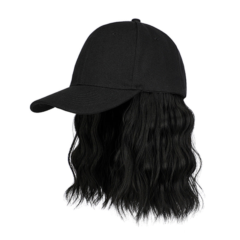 💜 LAST DAY PROMOTION - 50%OFF💜2-in-1 Curly Hair Baseball Cap Wig
