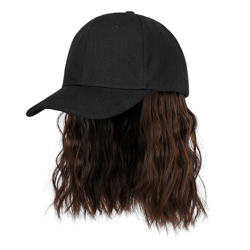 💜 LAST DAY PROMOTION - 50%OFF💜2-in-1 Curly Hair Baseball Cap Wig