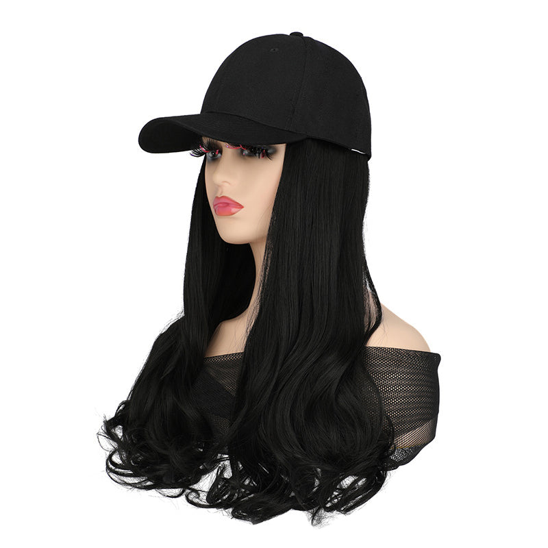 💜 LAST DAY PROMOTION - 50%OFF💜2-in-1 Curly Hair Baseball Cap Wig